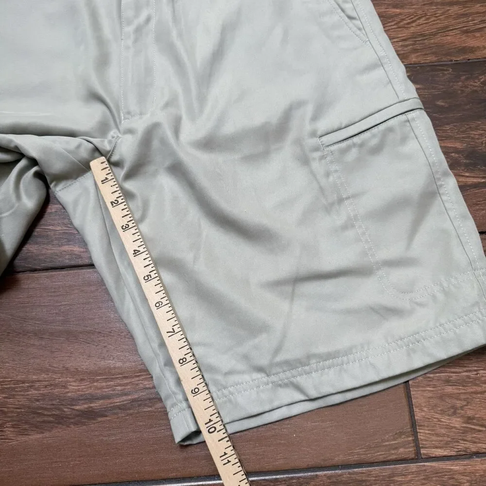LINKS Men's 32 Golf Shorts Beige Sand Scorecard Pockets Quick Dry 10